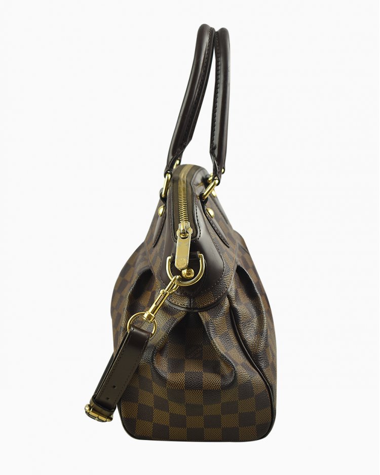 LOUIS VUITTONバッグ Bolsa Louis Vuitton Trevi PM Original Damier Ebene Feminino